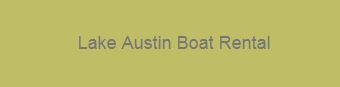Lake Austin Boat Rental
